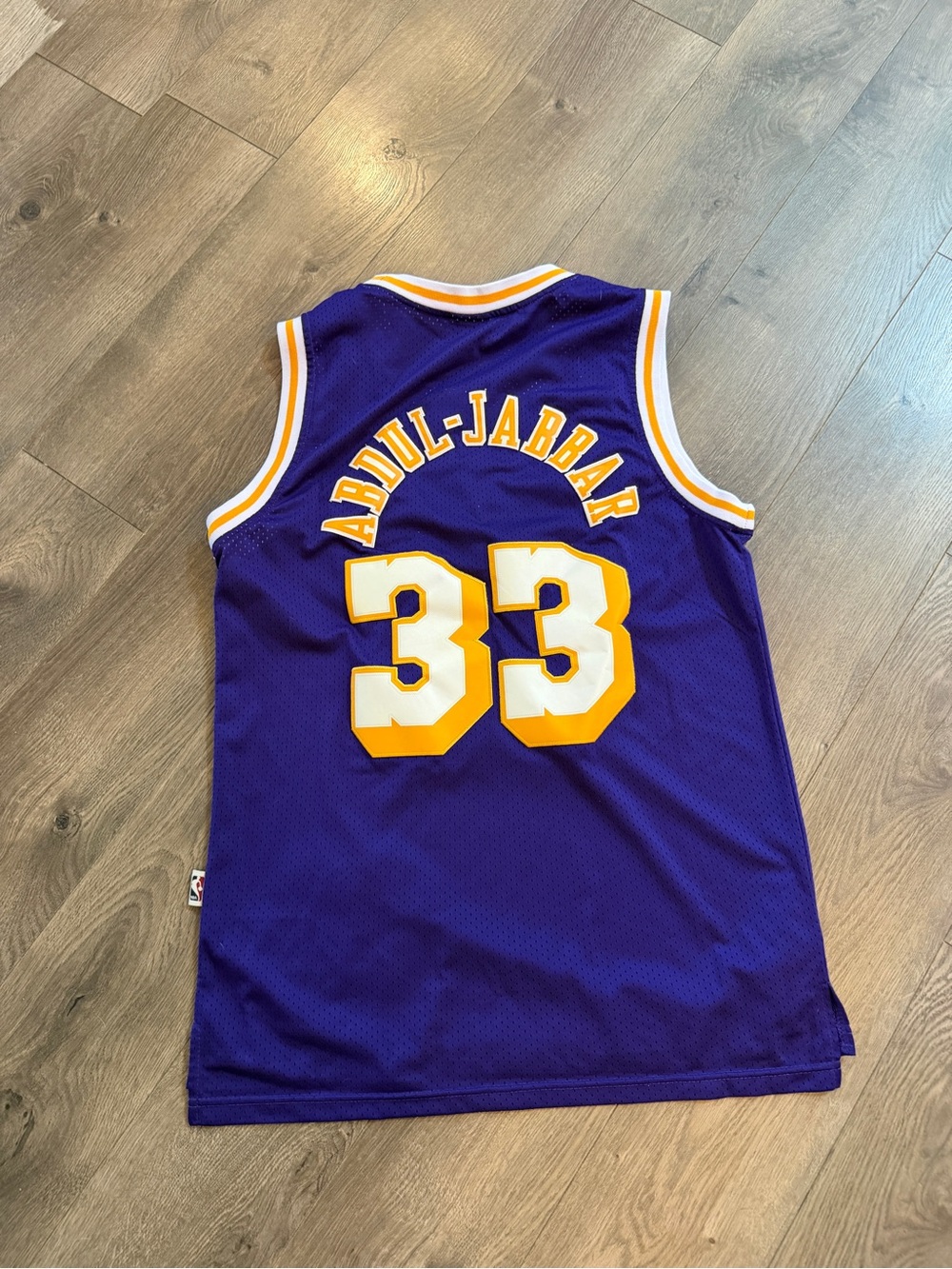 Adidas NBA Lakers jersey Kareem Abdul-Jabbar size small